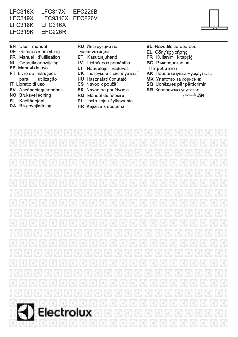 Page 1 de la notice Manuel utilisateur Electrolux LFC317X
