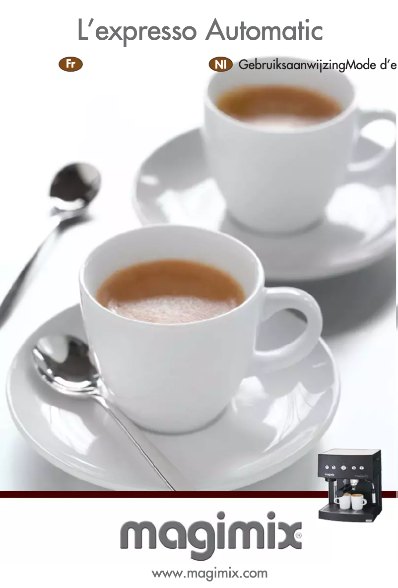 Page 1 de la notice Manuel utilisateur Magimix L’expresso Automatic