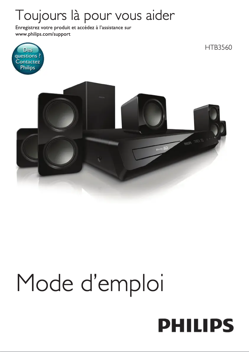 Page n°1 - Manuel utilisateur Philips HTB3560