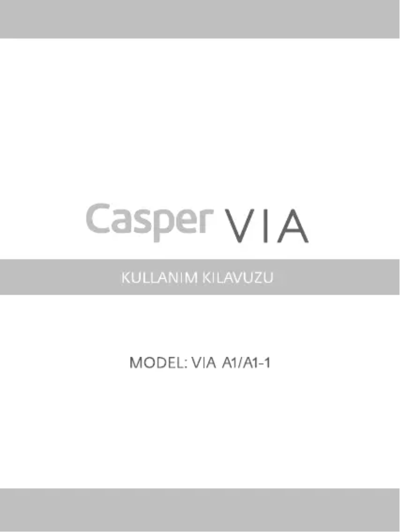 Page n°1 - Manuel utilisateur Casper Via A1