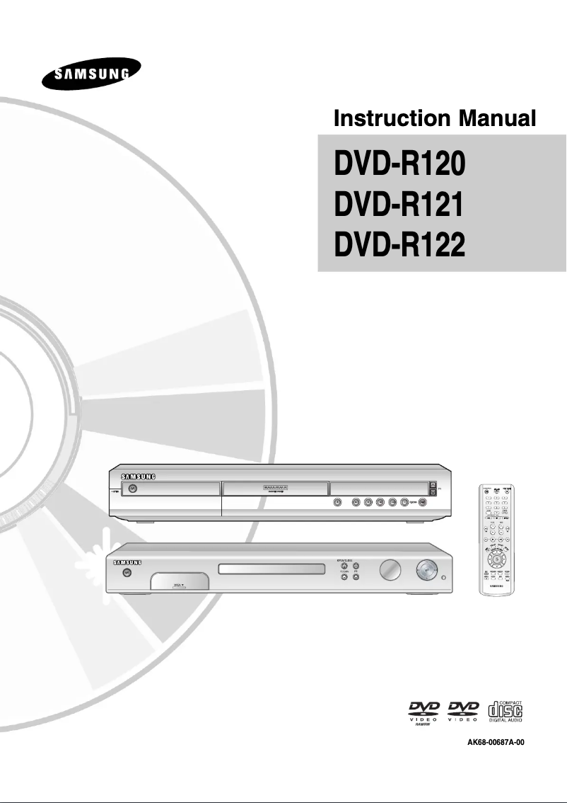 Page n°1 - Manuel utilisateur Samsung DVD-R122