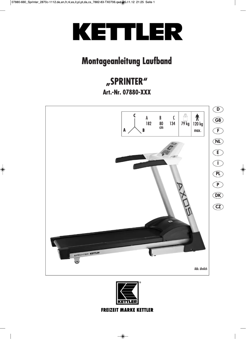 Imagen de la primera página del manual del dispositivo Sprinter
