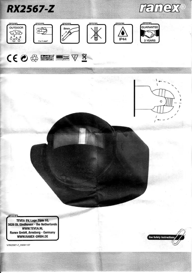 Page n°1 - Manuel utilisateur Ranex RX2567-Z