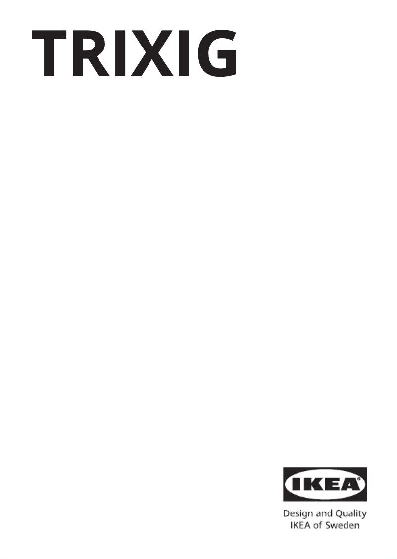 Page 1 de la notice Manuel utilisateur Ikea TRIXIG 005.669.70