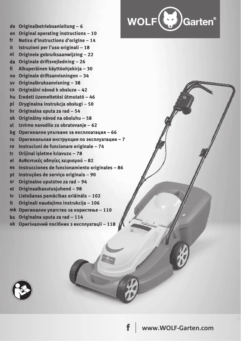 Page 1 de la notice Manuel utilisateur Wolf Garten S 3200 E