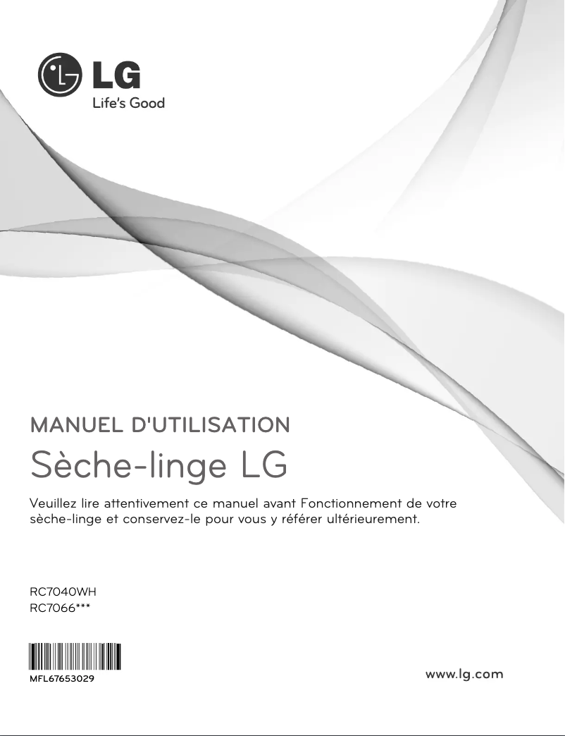 Image de la première page du manuel de l'appareil RC7066A6Z