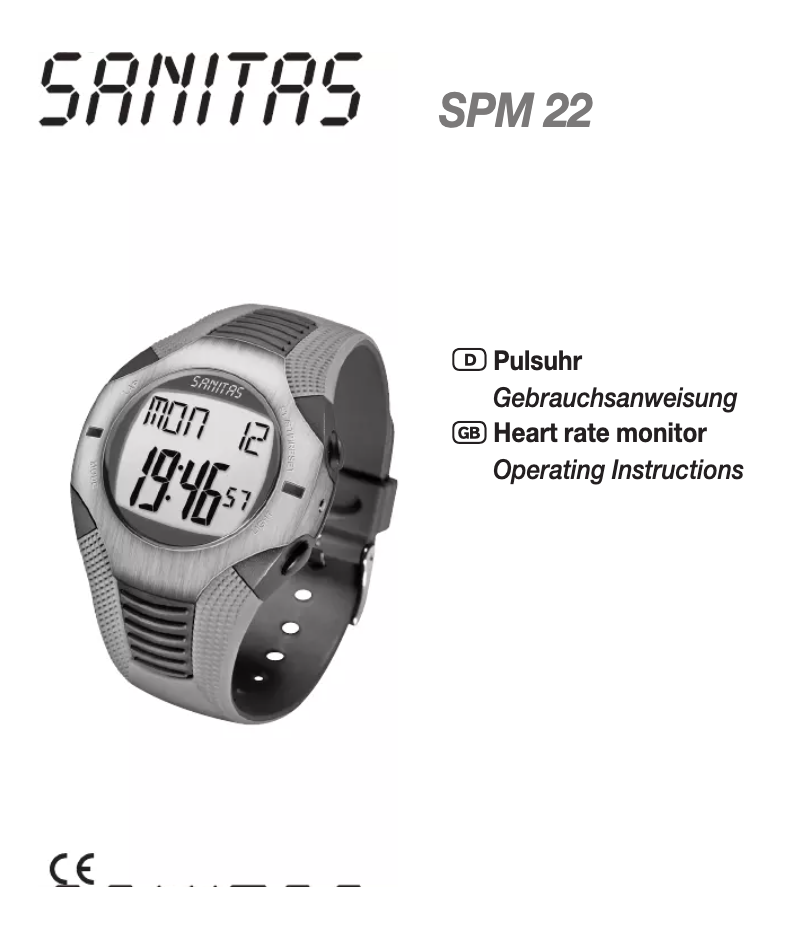 Page n°1 - Manuel utilisateur Sanitas SPM 22