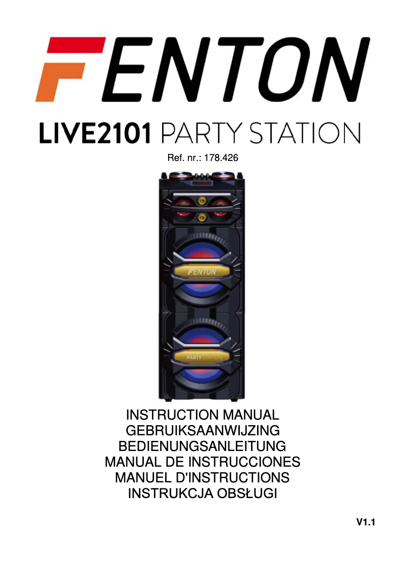 Image de la première page du manuel de l'appareil LIVE2101