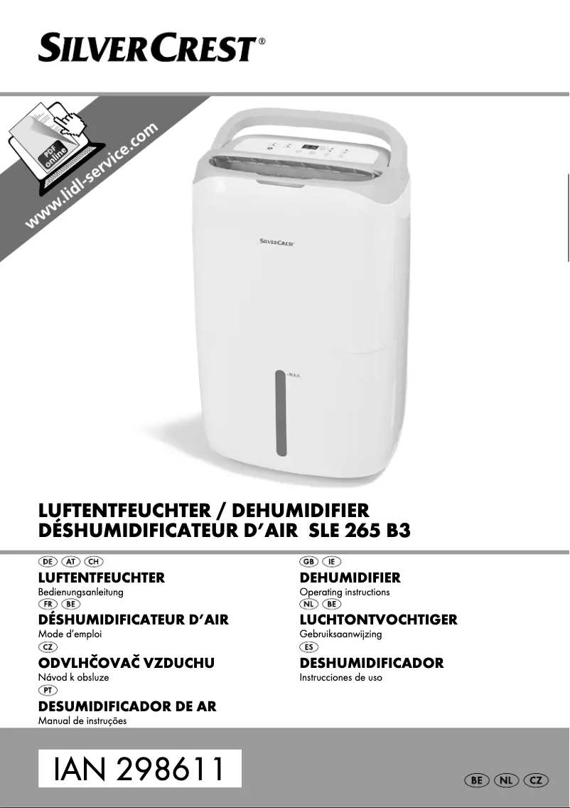 Page 1 de la notice Manuel utilisateur SilverCrest SLE 320 C4