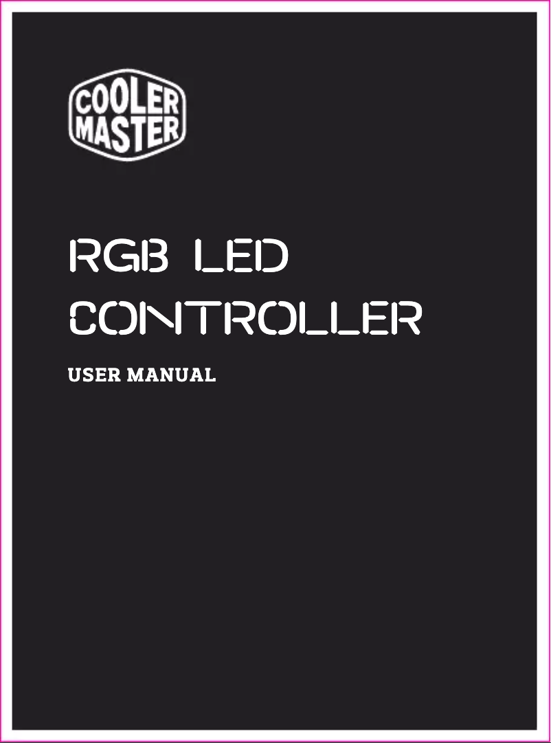 Page 1 de la notice Manuel utilisateur Cooler Master RGB LED Controller