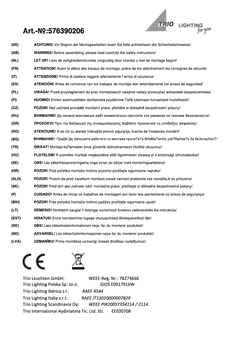 Image de la première page du manuel de l'appareil TL Brama