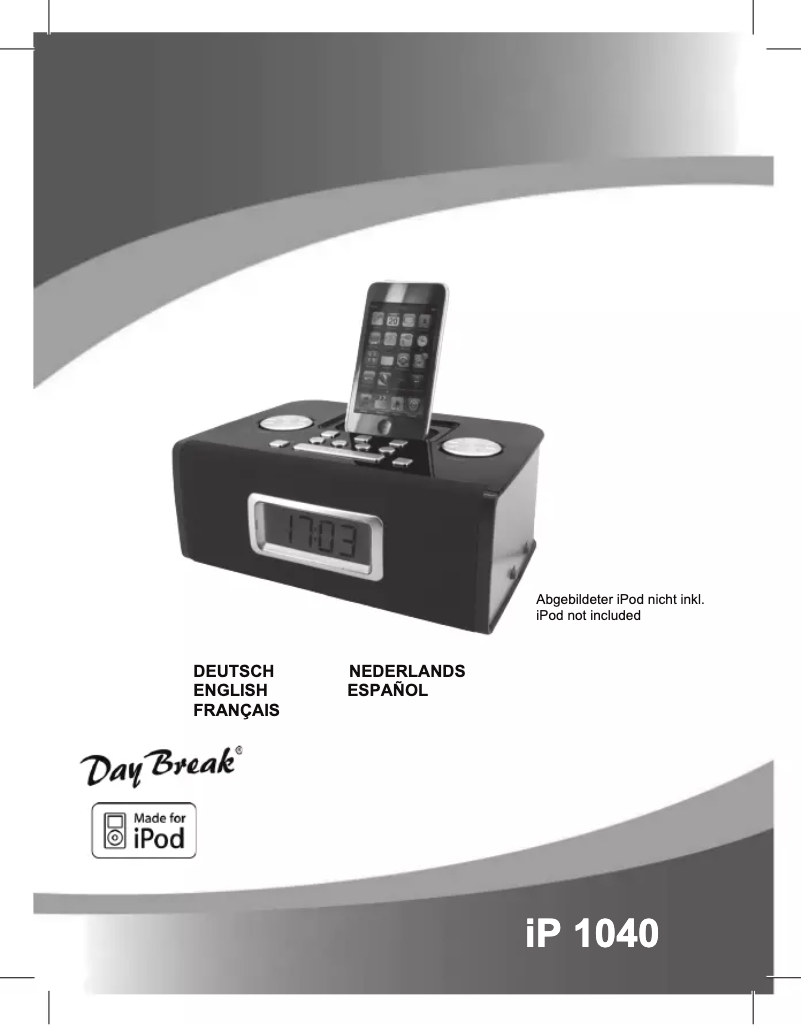 Image de la première page du manuel de l'appareil IP1040