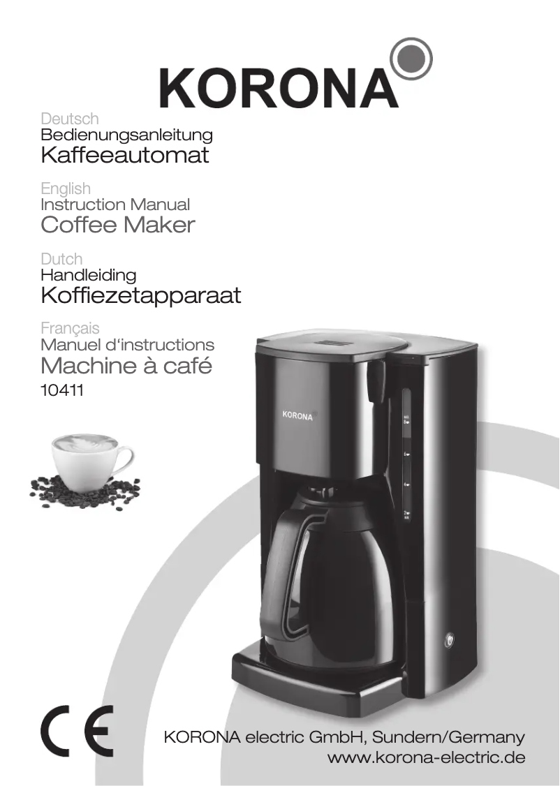 Image de la première page du manuel de l'appareil 10411