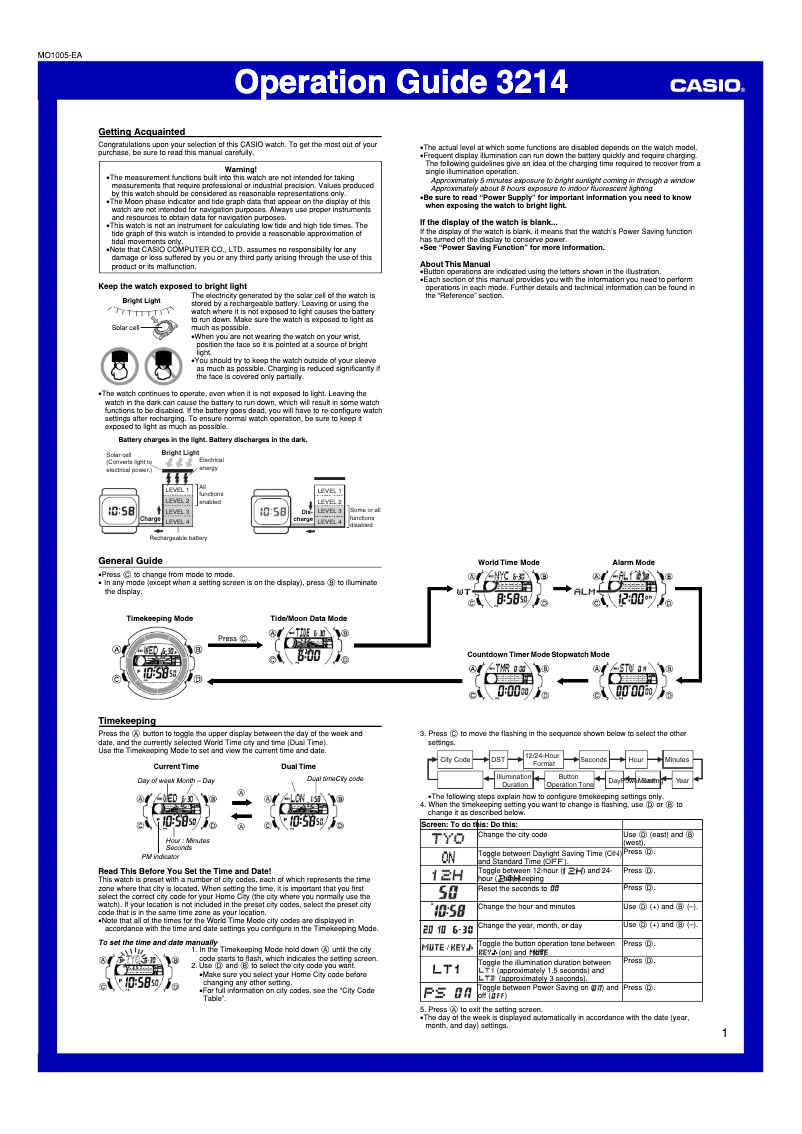 Image de la première page du manuel de l'appareil W-S210HD-1AVEF