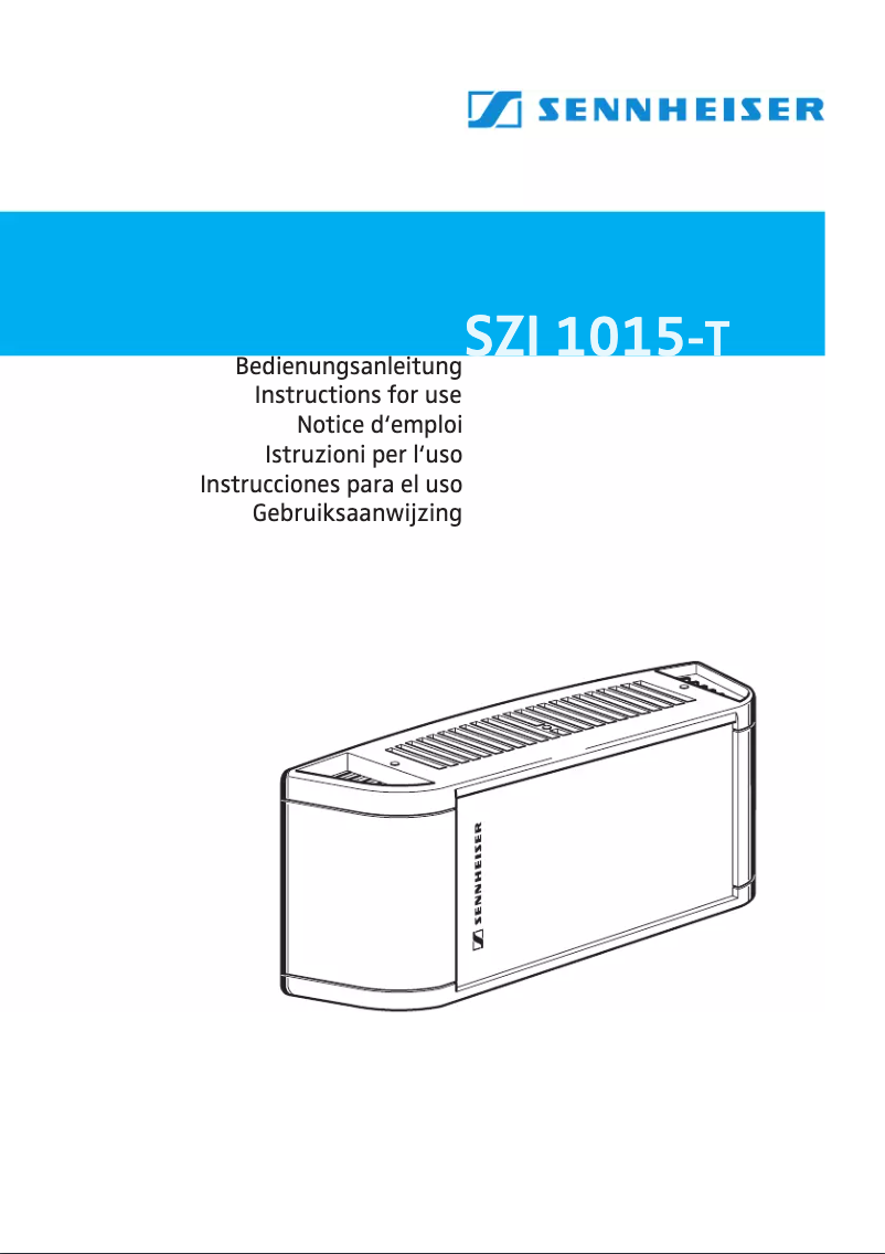 Image de la première page du manuel de l'appareil SZI 1015