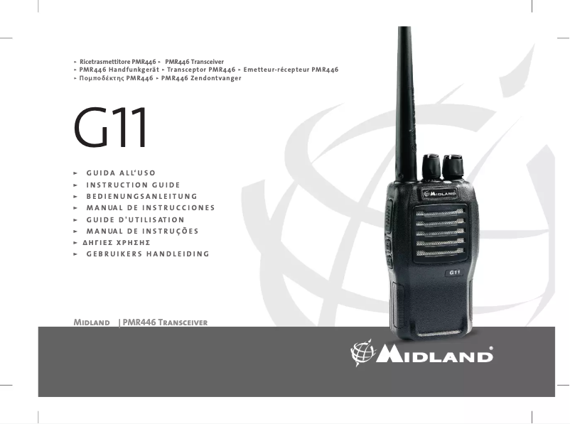 Page n°1 - Manuel utilisateur Midland PMR446