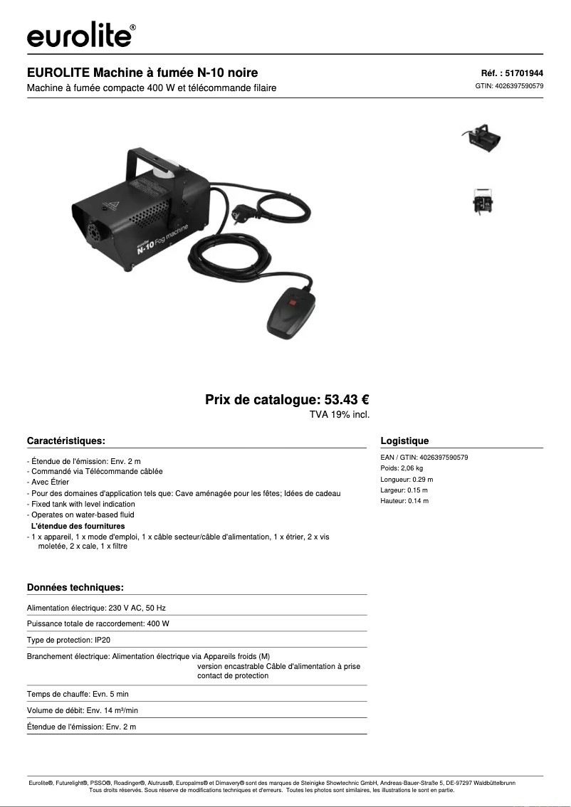 Image de la première page du manuel de l'appareil N-10