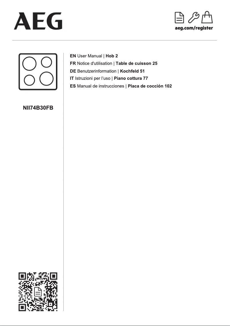 Image de la première page du manuel de l'appareil NII74B30FB