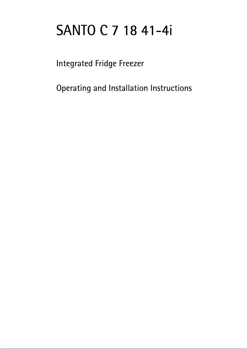 Page n°1 - Manuel utilisateur AEG SC71841-4I