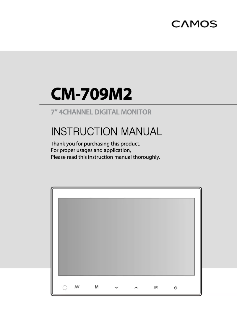 Imagen de la primera página del manual del dispositivo CM-709M2