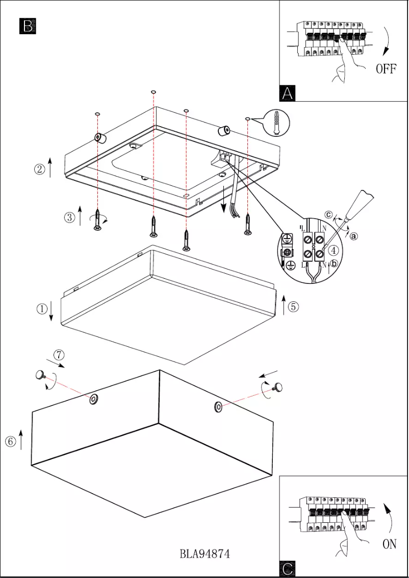 Page n°1 - Manuel utilisateur Eglo Infesto