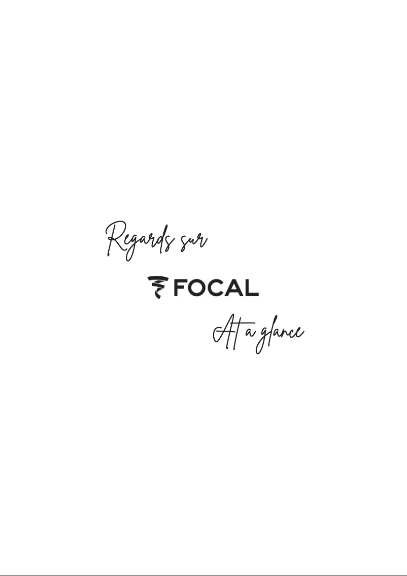 Página 1 del manual Folleto Focal Vestia N°2