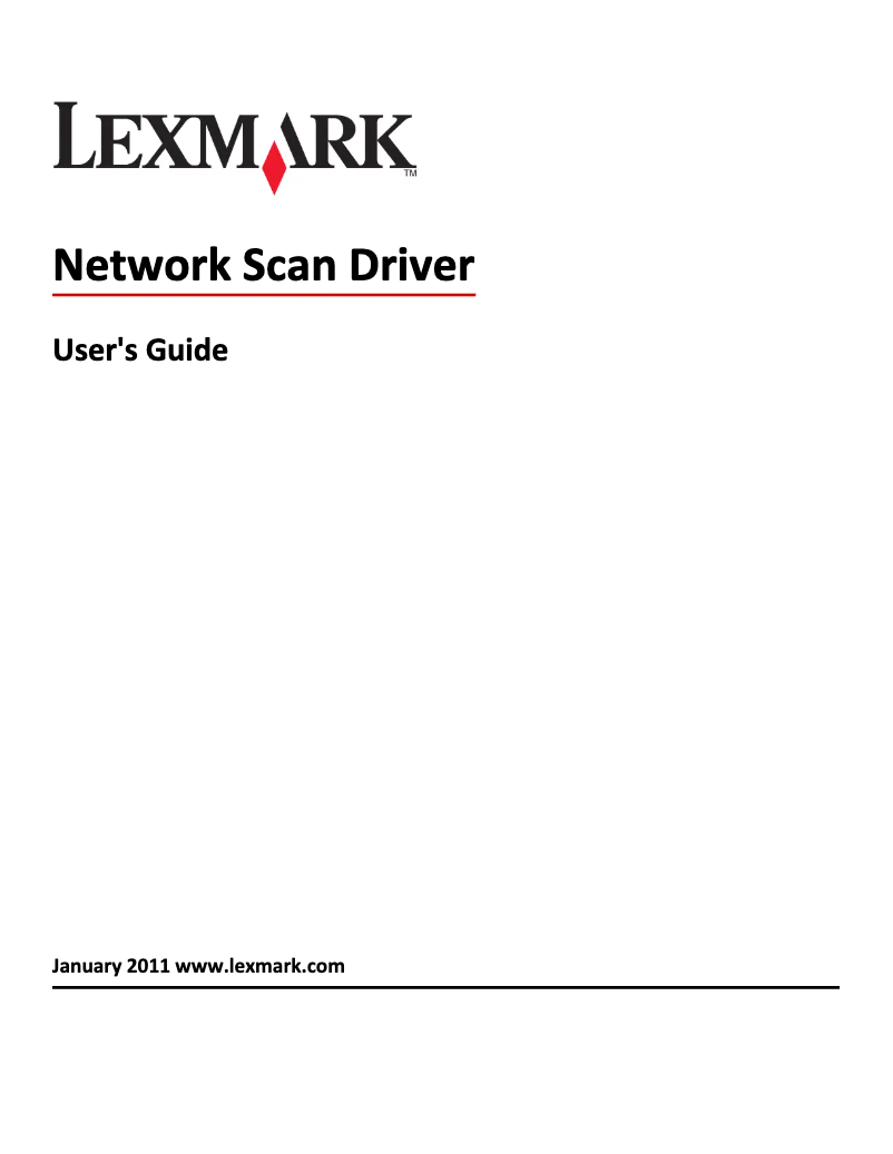 Page 1 de la notice Manuel utilisateur Lexmark X634dte