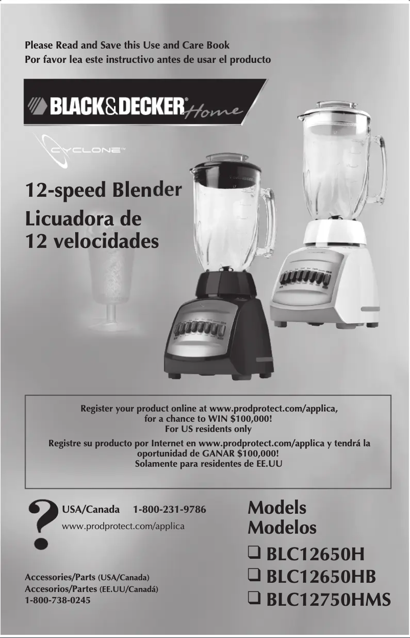 Page 1 de la notice Manuel utilisateur Black & Decker BLC12650HB