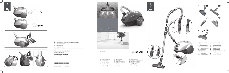 Page n°1 - Manuel utilisateur Bosch BGL35MOV16