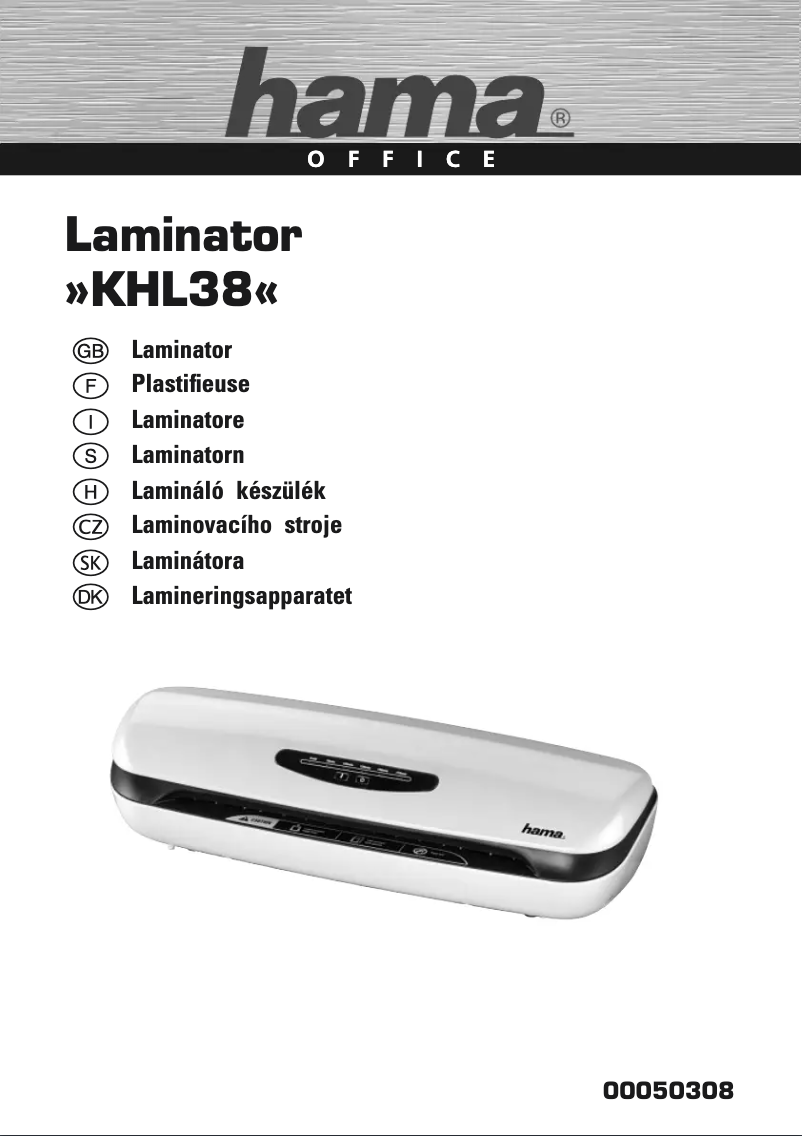 Page 1 de la notice Manuel utilisateur Hama KHL38