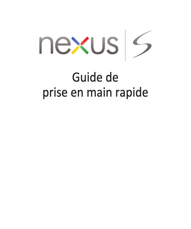Page 1 de la notice Manuel utilisateur Samsung Nexus S GT-I9023