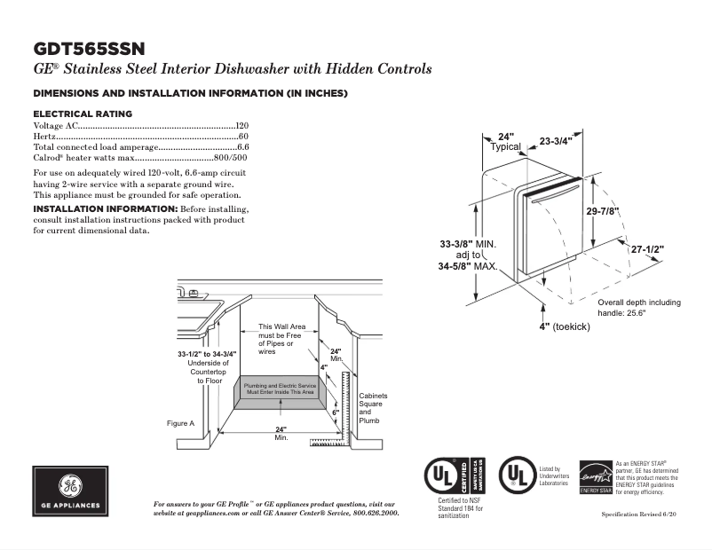 Image de la première page du manuel de l'appareil GDT565SSNSS