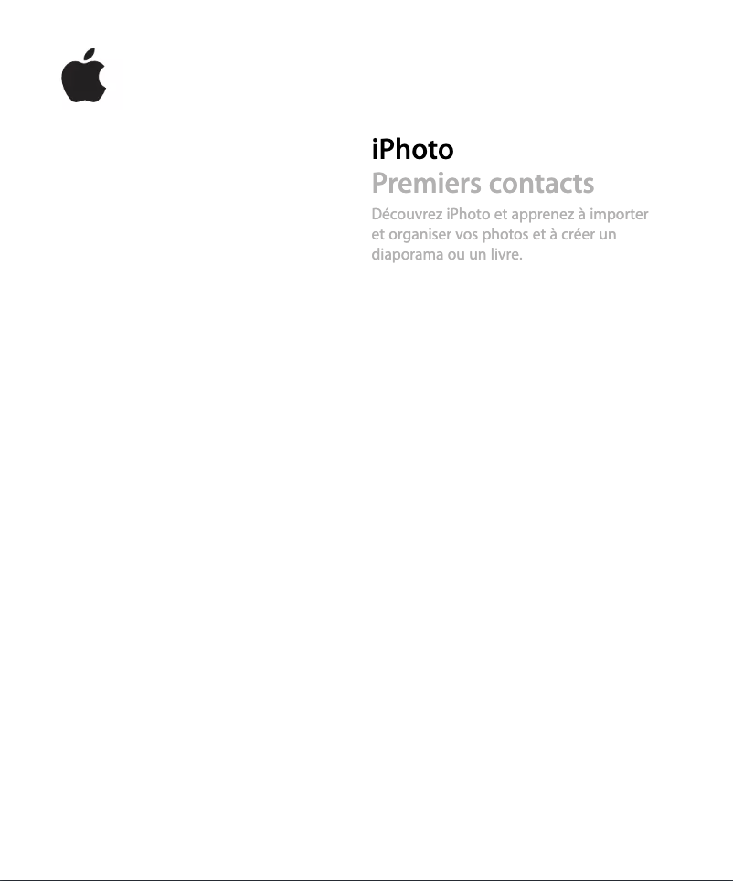 Page n°1 - Manuel utilisateur Apple IPhoto 08