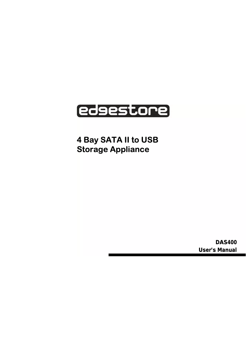 Image de la première page du manuel de l'appareil DAS400