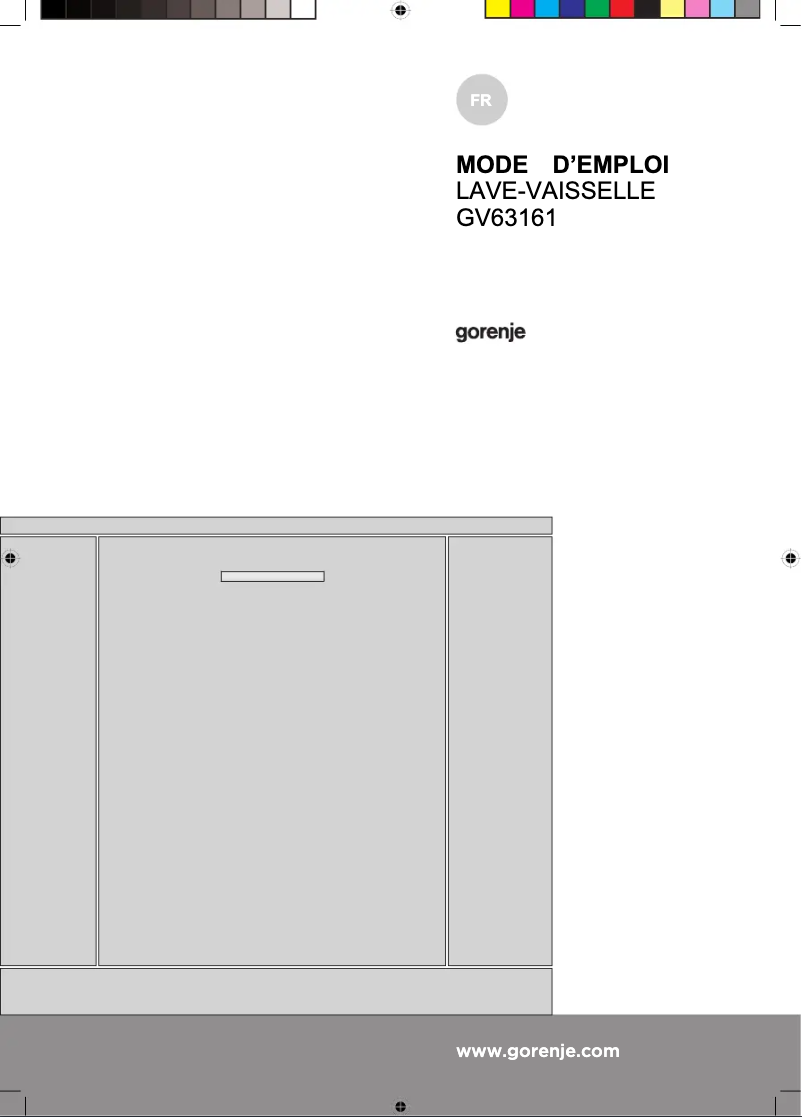 Page n°1 - Manuel utilisateur Gorenje GV63161