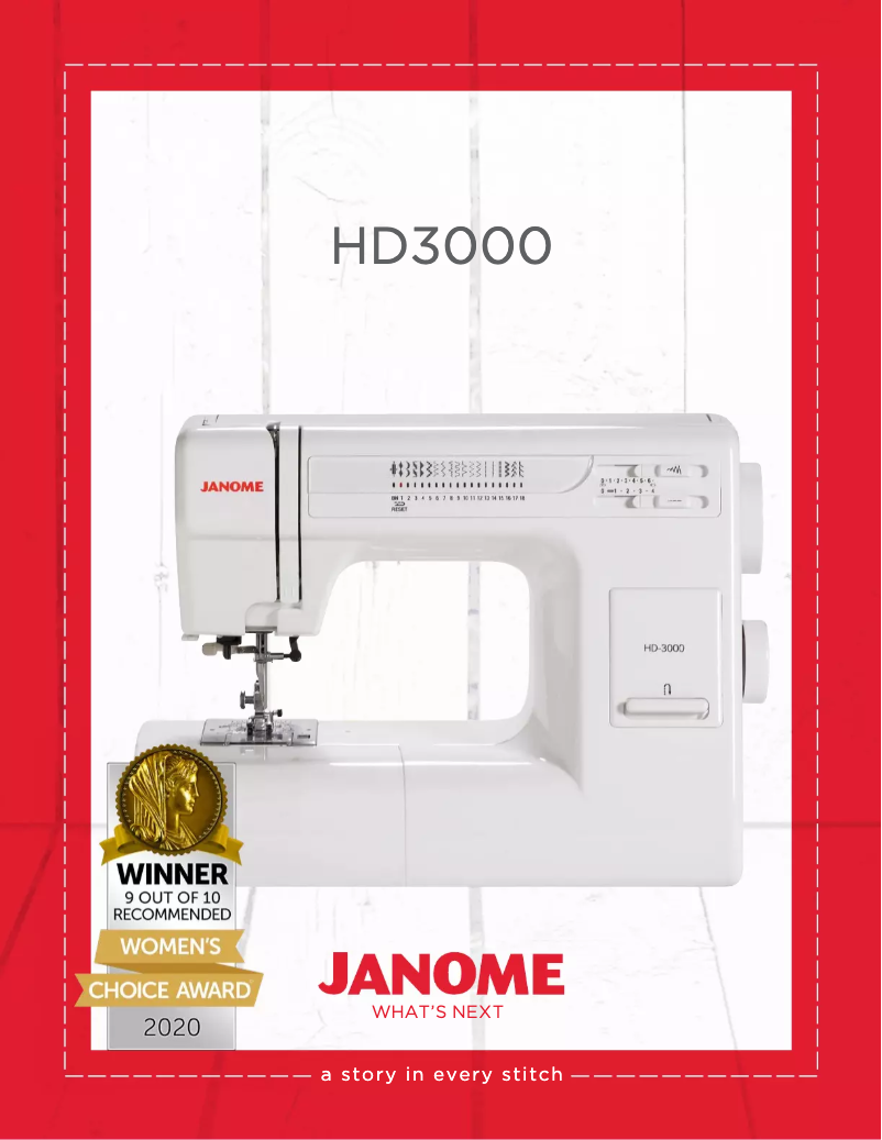Page n°1 - Brochure Janome HD3000