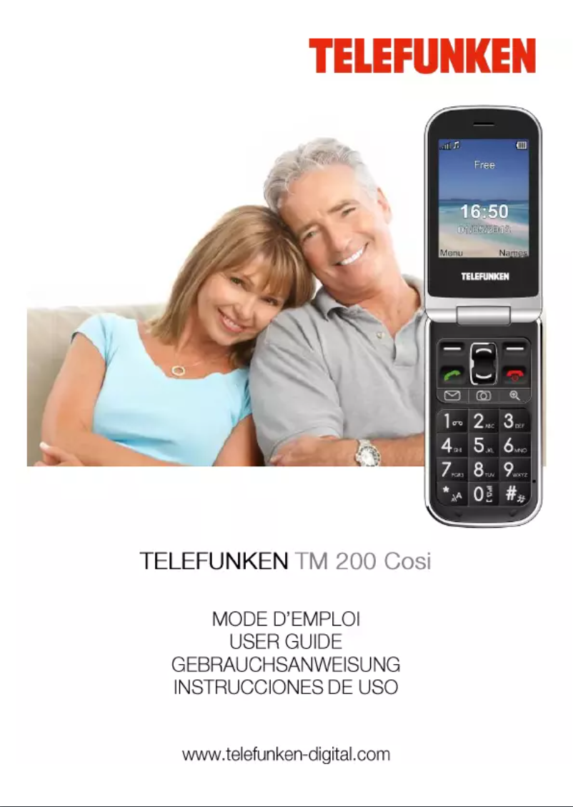 Page n°1 - Manuel utilisateur Telefunken Cosi TM200RE