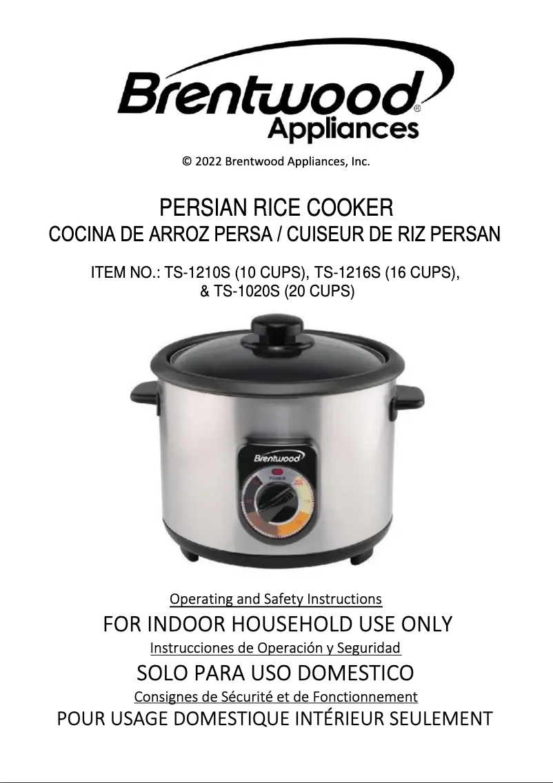 Image de la première page du manuel de l'appareil TS-1210S