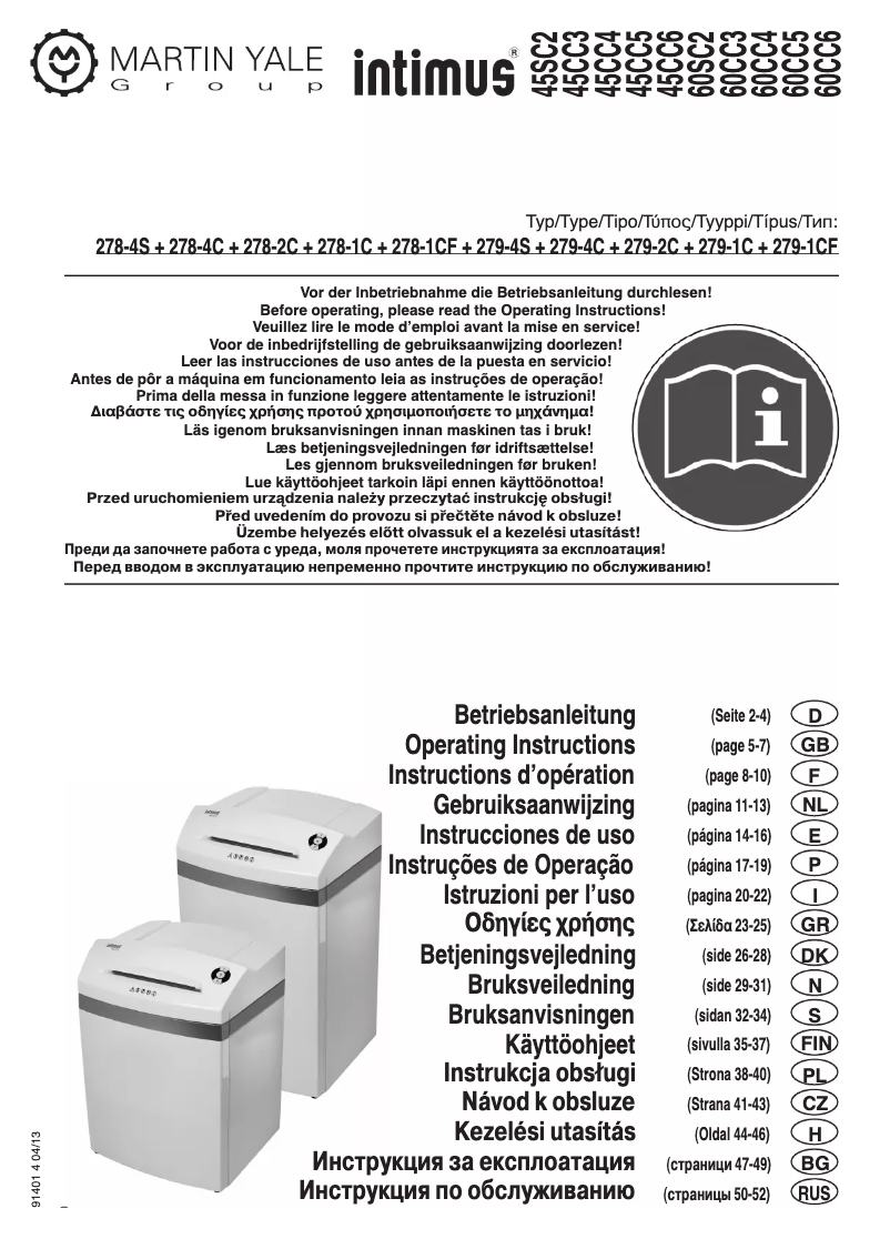 Image de la première page du manuel de l'appareil Crypto 45 CC6