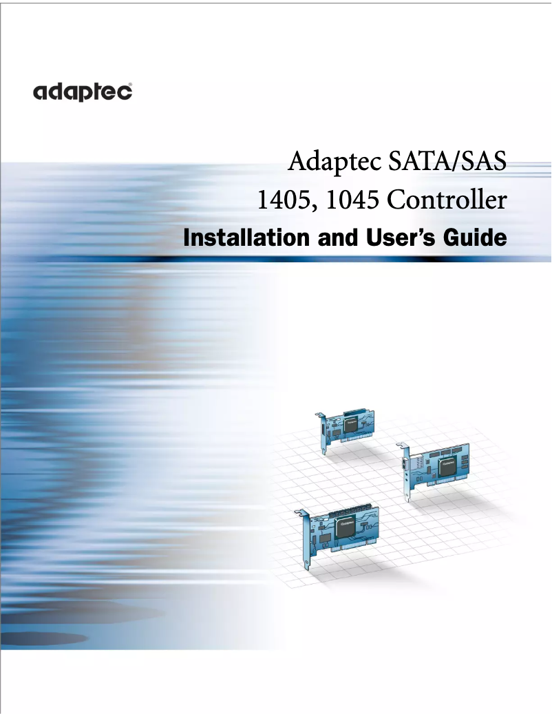 Página 1 del manual Manual de usuario Adaptec RAID 1405 SGL 128 SATA/SAS