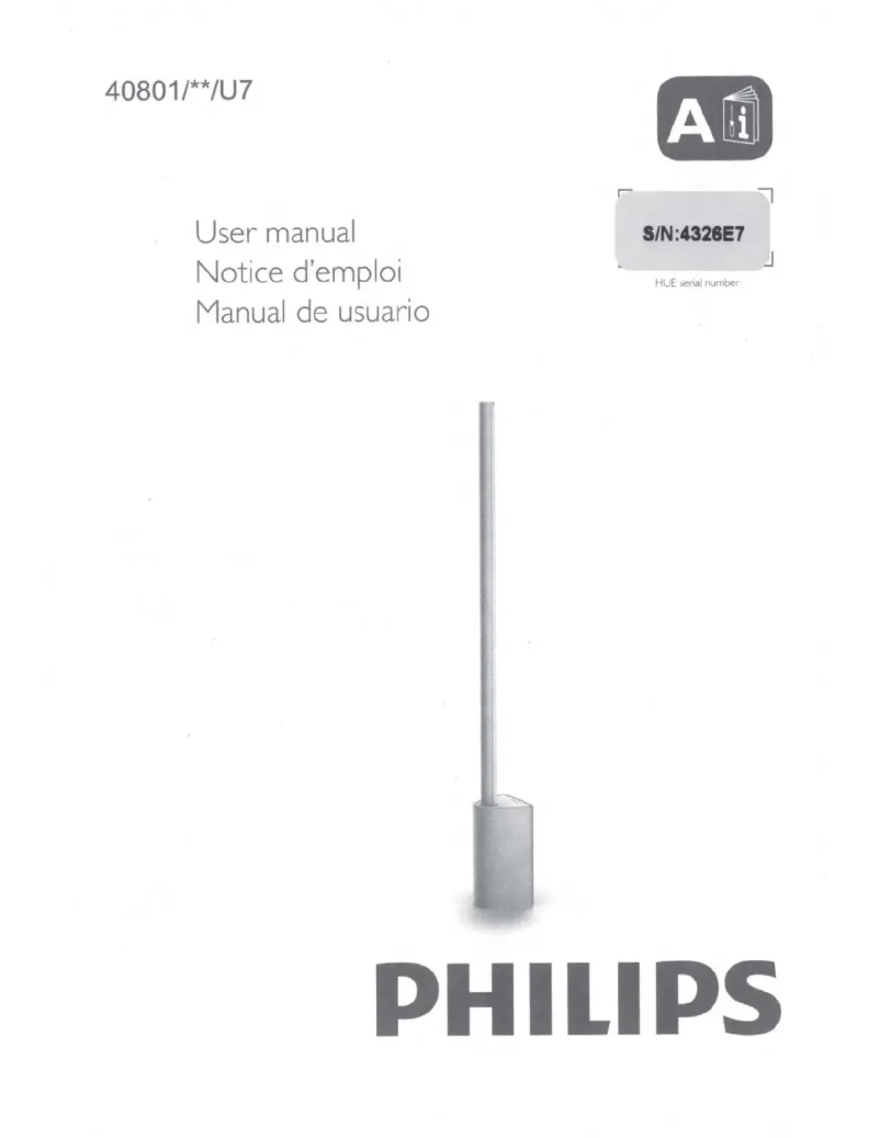 Page n°1 - Manuel utilisateur Philips Hue White and Color Ambiance Signe