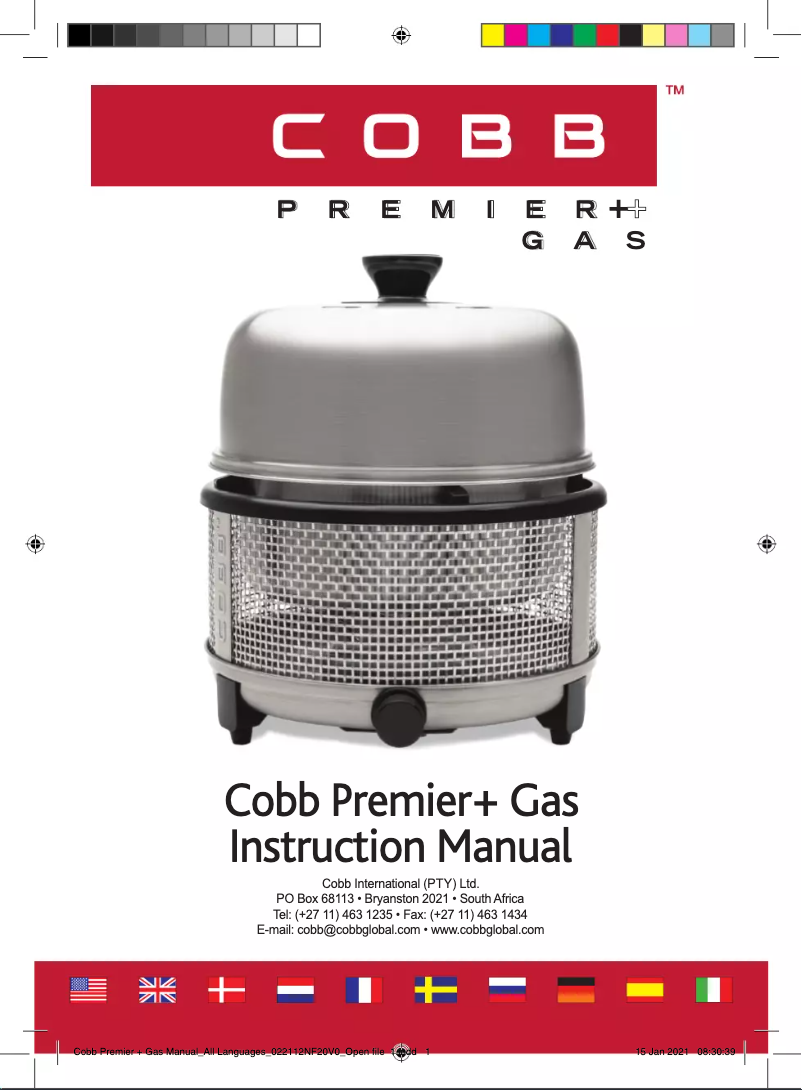 Image de la première page du manuel de l'appareil Premier+ gas