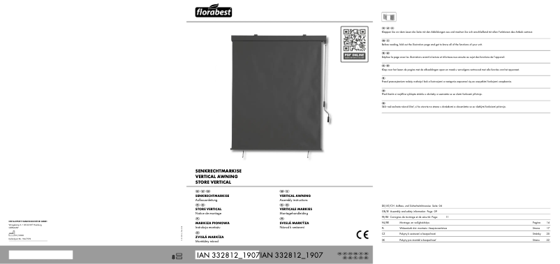 Page 1 de la notice Manuel utilisateur Florabest IAN 332812