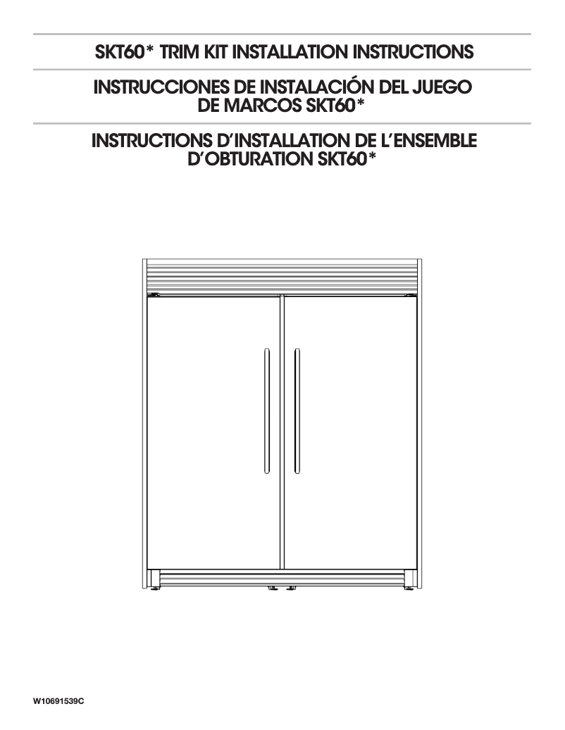 Image de la première page du manuel de l'appareil SKT60M