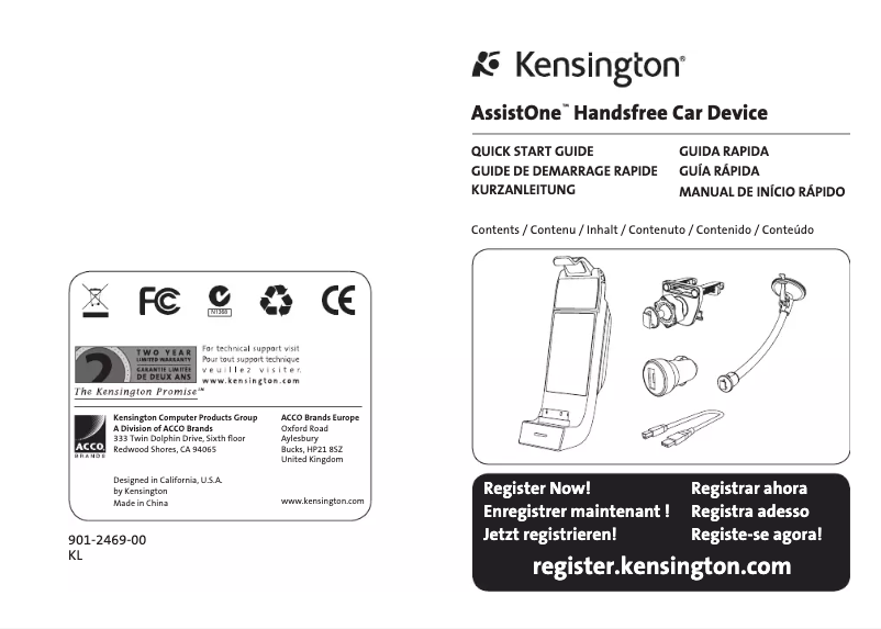 Página 1 del manual Manual de usuario Kensington AssistOne