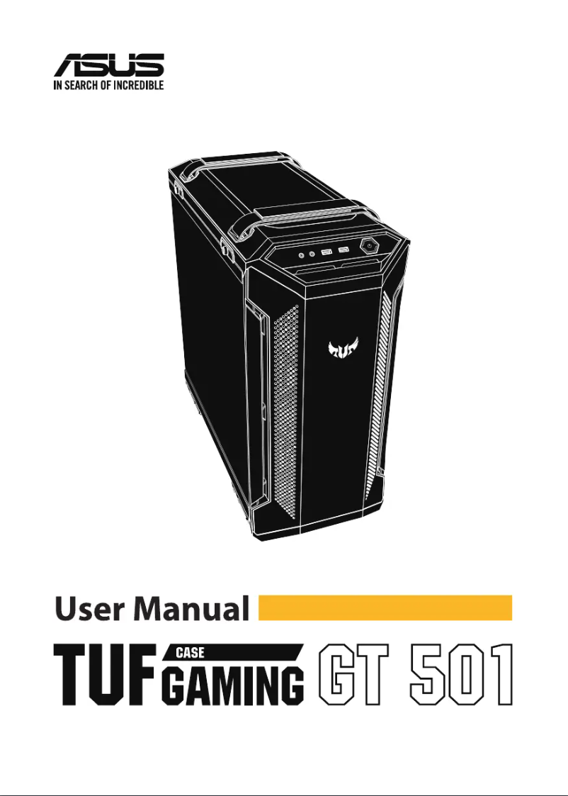Page 1 de la notice Manuel utilisateur Asus TUF Gaming GT501 Case
