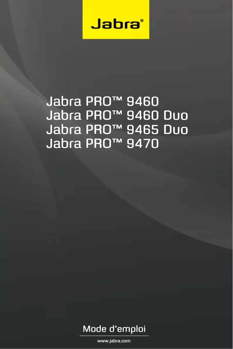 Image de la première page du manuel de l'appareil Pro 9470