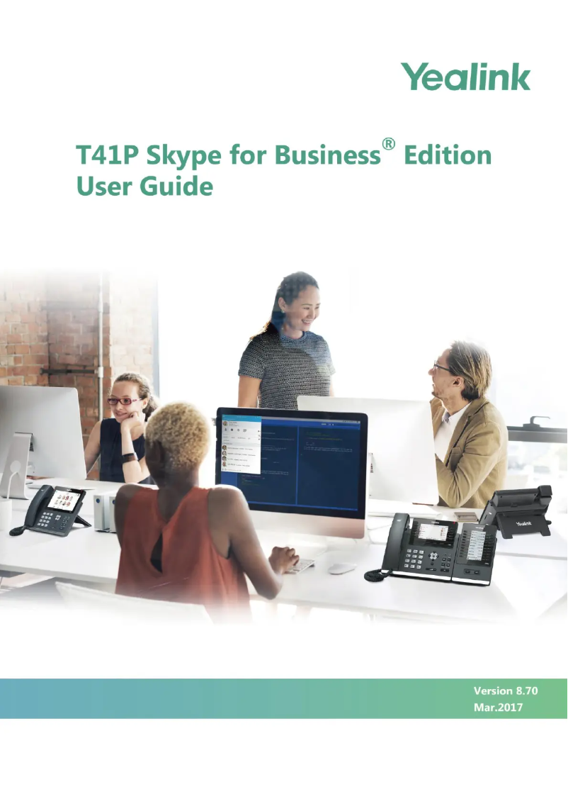 Imagen de la primera página del manual del dispositivo T41P