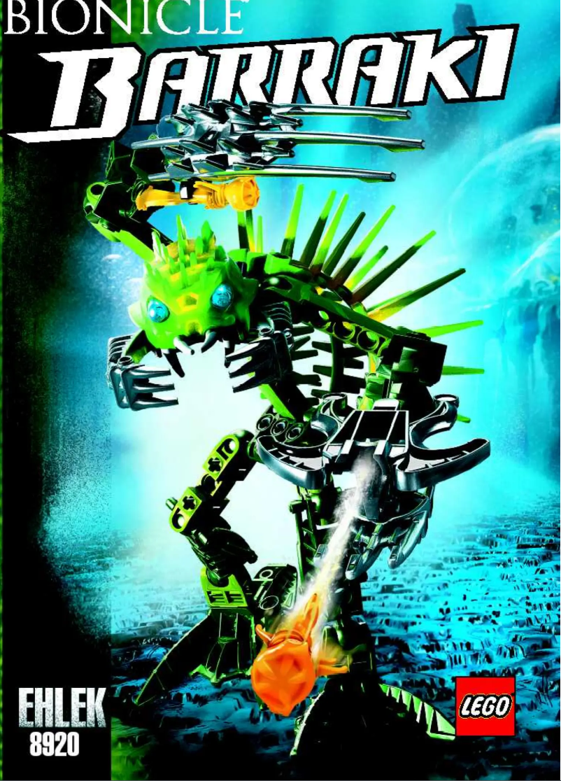 Page 1 de la notice Manuel utilisateur Lego Bionicle 8920