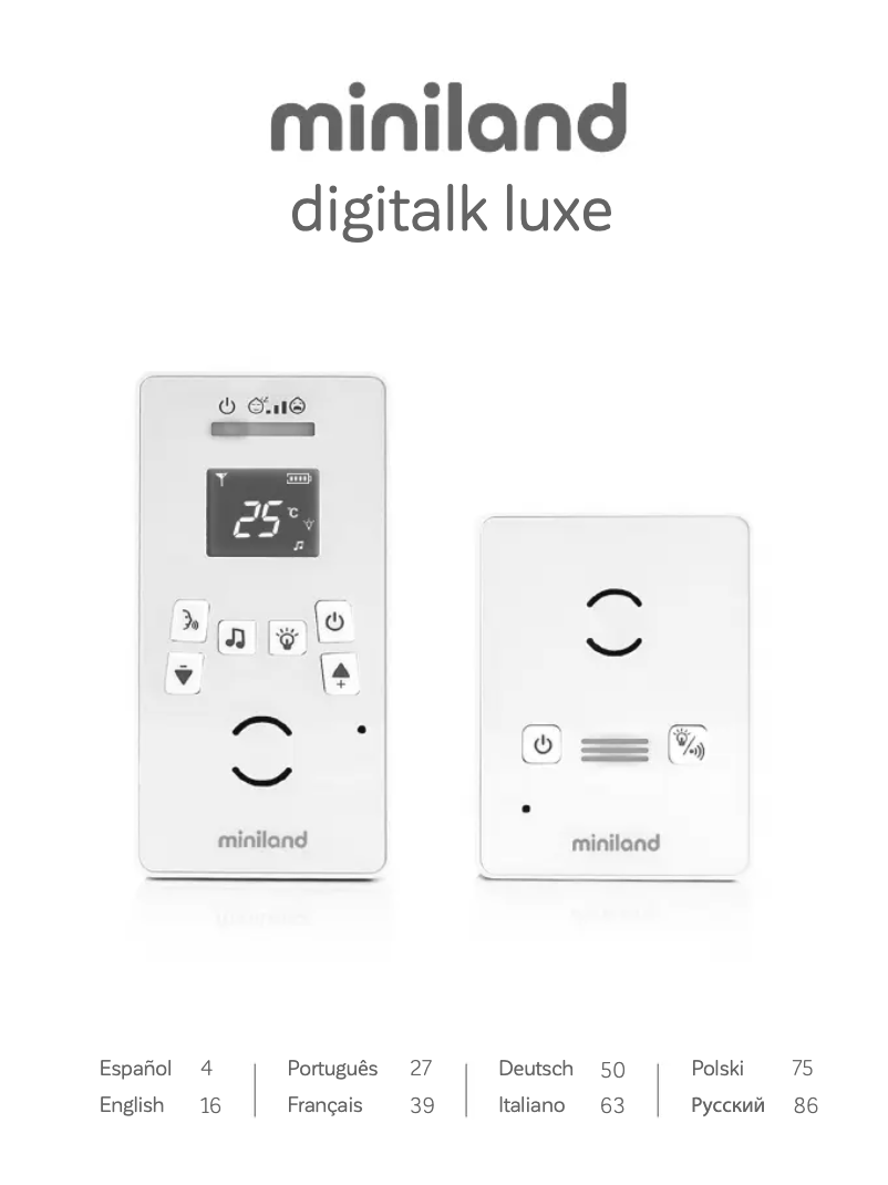 Image de la première page du manuel de l'appareil Digitalk Luxe 89477